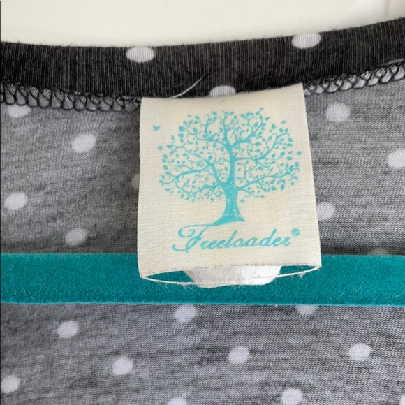 Freeloader ModCloth Black & White Polka Dot Tshirt - Picture 2 of 6